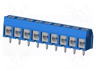 Connector: PCB terminal block; terminal; TC; 16A; PIN: 9; angled AMPHENOL ANYTEK