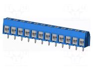 Connector: PCB terminal block; terminal; TC; 16A; PIN: 12; angled AMPHENOL ANYTEK