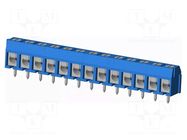 Connector: PCB terminal block; terminal; TC; 16A; PIN: 13; angled AMPHENOL ANYTEK