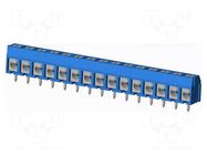 Connector: PCB terminal block; terminal; TC; 16A; PIN: 15; angled AMPHENOL ANYTEK