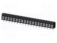 Connector: PCB terminal block; terminal; TC; PIN: 19; on PCBs; 1x19 AMPHENOL ANYTEK