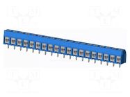 Connector: PCB terminal block; terminal; TC; 16A; PIN: 19; angled AMPHENOL ANYTEK