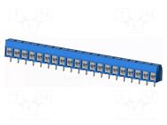 Connector: PCB terminal block; terminal; TC; 16A; PIN: 20; angled AMPHENOL ANYTEK