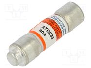 Fuse: fuse; time-lag; 30A; 600VAC; 300VDC; 10x38mm MERSEN