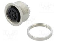 Connector: M16; PIN: 8; IP67; socket; female; 60V; 5A; soldering BINDER