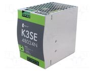 Power supply: switching; for DIN rail; 480W; 24VDC; 20A; IP20; K3SE BREVE TUFVASSONS