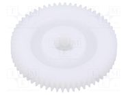 Spur gear; whell width: 6mm; Ø: 43.4mm; Number of teeth: 60 IGUS