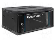 Enclosure: RACK cabinet; Standard: 19"; 4U; black; Y: 450mm; X: 600mm QOLTEC