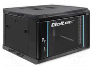 Enclosure: RACK cabinet; Standard: 19"; 6U; black; Y: 600mm; X: 600mm QOLTEC