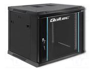 Enclosure: RACK cabinet; Standard: 19"; 9U; black; Y: 600mm; X: 600mm QOLTEC