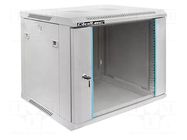Enclosure: rack cabinet; Standard: 19"; 9U; grey; Z: 500mm; X: 600mm QOLTEC