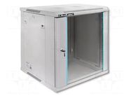 Enclosure: rack cabinet; Standard: 19"; 12U; grey; Z: 635mm; X: 600mm QOLTEC