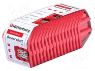 Container: cuvette; red; short; 92x77x60mm; 16pcs; KBISS10; BINEER KISTENBERG