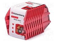 Container: cuvette; red; 187x158x114mm; 10pcs; KBISS20; BINEER KISTENBERG