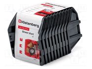 Container: cuvette; black; short; 187x158x114mm; 10pcs; KBISS20 KISTENBERG