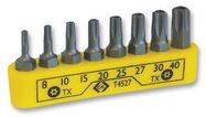 SCREWDRIVER BIT SET, TORX