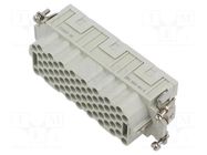 Connector: HDC; contact insert; female; CQEE; PIN: 64; 16A; 600V ILME