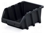 Container: cuvette; black; 295x198x133mm; KBIL30; BINEER; long KISTENBERG