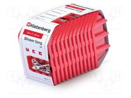 Container: cuvette; red; 120x77x60mm; 12pcs; KBILS12; BINEER; long KISTENBERG