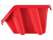 Container: cuvette; red; 118x98x70mm; KBIS12; BINEER; short KISTENBERG