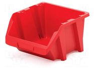 Container: cuvette; red; short; 238x272x160mm; KBIS28; BINEER KISTENBERG