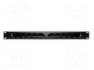 Cable organizer; Size: 1U QOLTEC