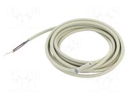 Sensor: inductive; OUT: PNP / NO; 0÷1.6mm; 10÷30VDC; Ø4; 2m; IP67 BAUMER