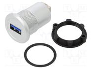 Adapter; USB A socket,USB B socket; USB 3.0; Thread: M22; 1÷10mm ONPOW