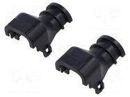 Cable hood and fastener; PIN: 23; IP69; straight; black; AMPSEAL TE Connectivity