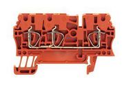 DIN RAIL TERMINAL BLOCK, 3POS, 12AWG