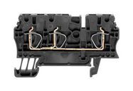 DIN RAIL TERMINAL BLOCK, 3POS, 12AWG