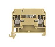 DIN RAIL TERMINAL BLOCK, 2POS, 12AWG