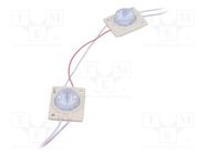 LED; white; 6500K; 1.5W; 125lm; IP67; 15÷55°; No.of diodes: 1; 3030 POS