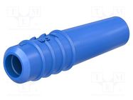 Accessories: plug case; blue; Overall len: 16mm; Socket size: 2mm STÄUBLI