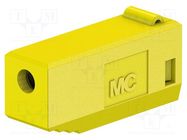 Accessories: plug case; yellow; Overall len: 15.5mm STÄUBLI