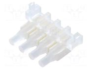 Fiber for LED; Ø2.8mm; L: 14mm; No.of mod: 4; Front: flat; H: 5mm BIVAR