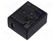 Power supply: switching; mains,plug; 5VDC; 2.4A; 12W; 48x28x55mm MEAN WELL