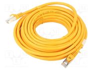 Patch cord; F/UTP; 6; stranded; CCA; PVC; yellow; 10m; 26AWG; Cores: 8 LANBERG