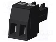 Connector: pluggable terminal block; plug; female; 10A; 300V; PA66 AMPHENOL ANYTEK