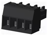 Connector: pluggable terminal block; plug; female; 10A; 300V; PA66 AMPHENOL ANYTEK