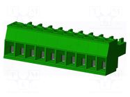 Connector: pluggable terminal block; plug; female; 10A; 300V; 1x10 AMPHENOL ANYTEK