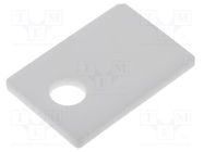 Heat transfer pad: ceramic; TO220; L: 12mm; W: 18mm; Thk: 1.5mm 