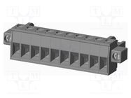 Pluggable terminal block; 5mm; straight; plug; female; grey; PA66 AMPHENOL ANYTEK