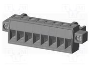 Pluggable terminal block; 5mm; straight; plug; female; grey; PA66 AMPHENOL ANYTEK