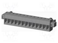 Pluggable terminal block; 5mm; straight; plug; female; grey; PA66 AMPHENOL ANYTEK