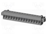 Pluggable terminal block; 5mm; straight; plug; female; grey; PA66 AMPHENOL ANYTEK