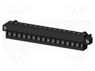 Pluggable terminal block; 5mm; straight; plug; female; black; PA66 AMPHENOL ANYTEK