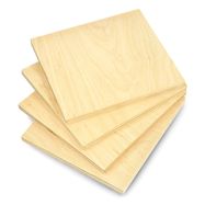 Birch plywood - 8mm - format 110x120mm - 4pcs.