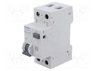 RCBO breaker; Inom: 20A; Ires: 30mA; Poles: 1+N; 230/400VAC; IP20 SIEMENS