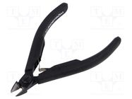 Pliers; side,cutting,precision; ESD; oval head,blackened tool 